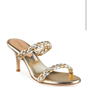 Brand New Authentic Gianvito Braided Sandal …..Size 38, runs half size smaller.